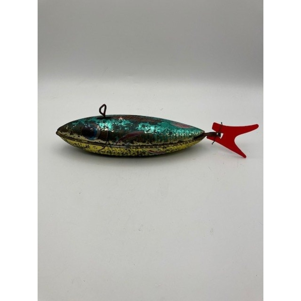 Vintage 1930's J. Chein‎ Windup Fish Toy 11"